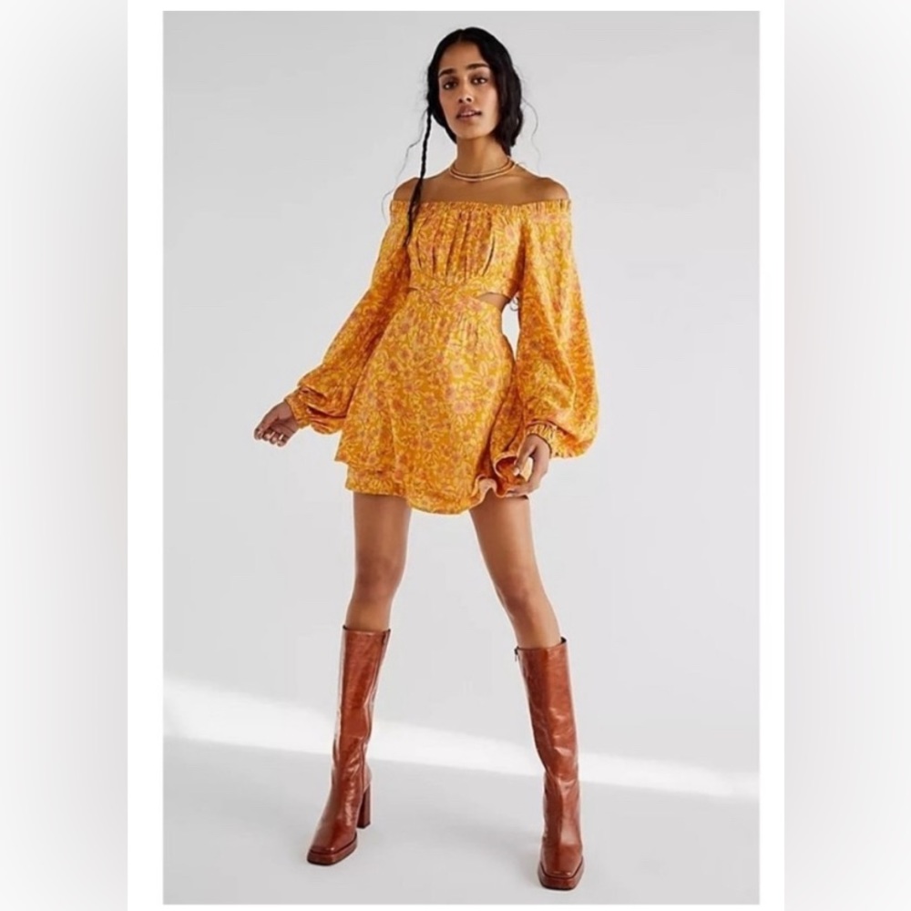 JAEL PRINTED MINI DRESS - FREE PEOPLE